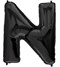 Letter N Black
