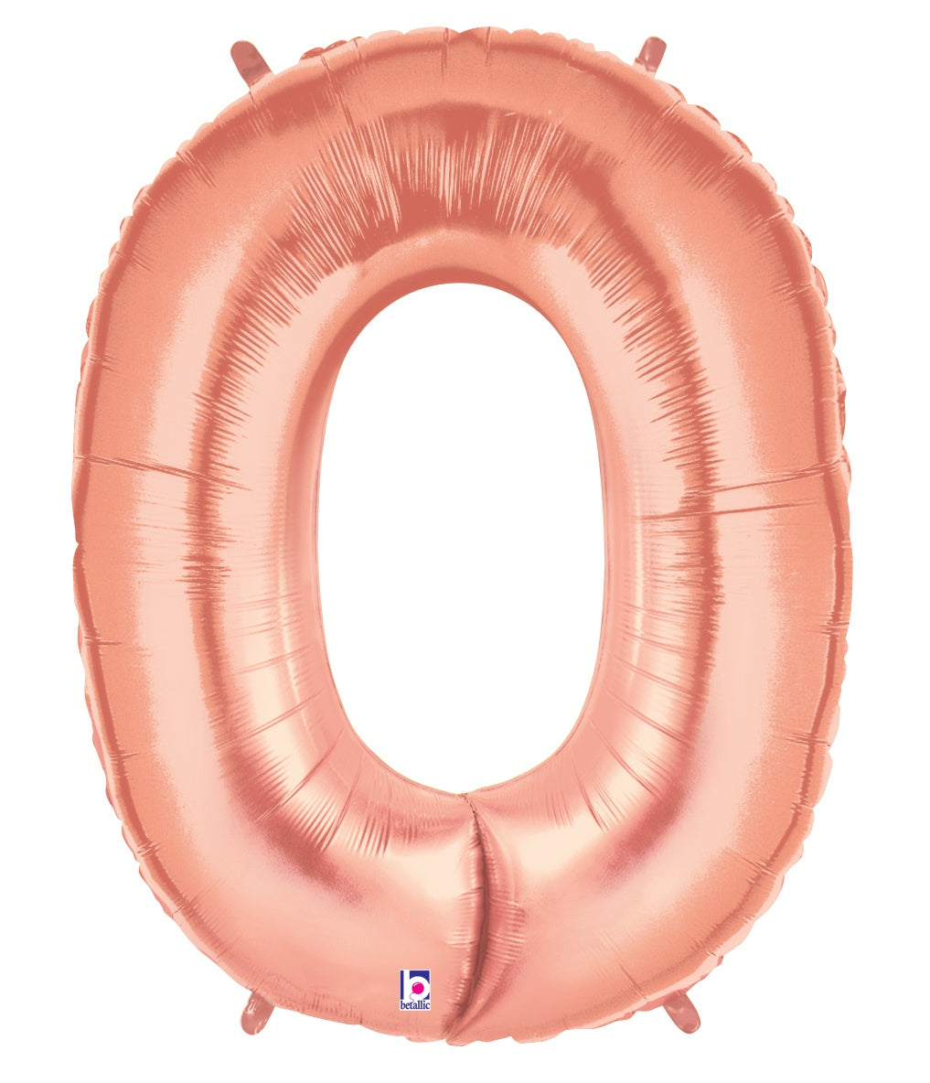 Letter O Rose Gold
