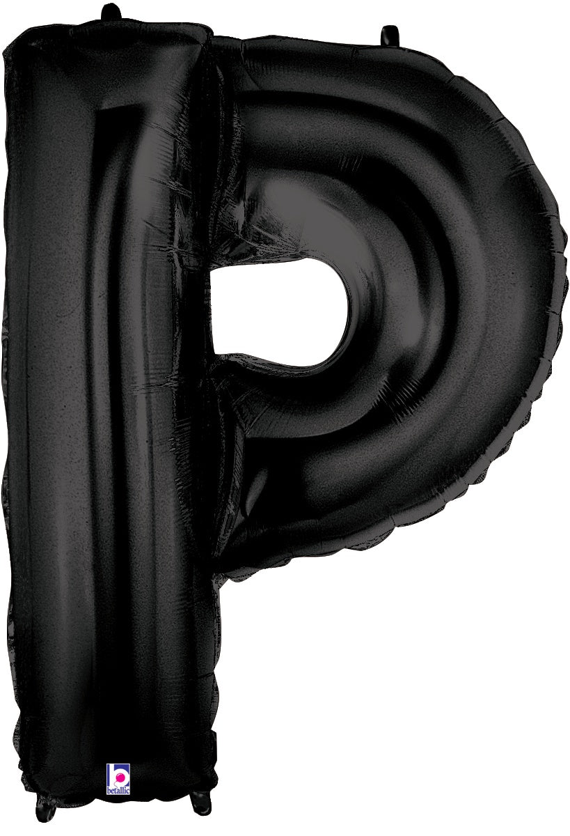 Letter P Black