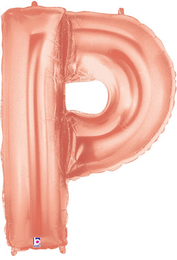 Letter P Rose Gold