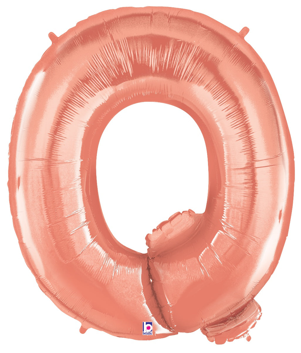 Letter Q Rose Gold