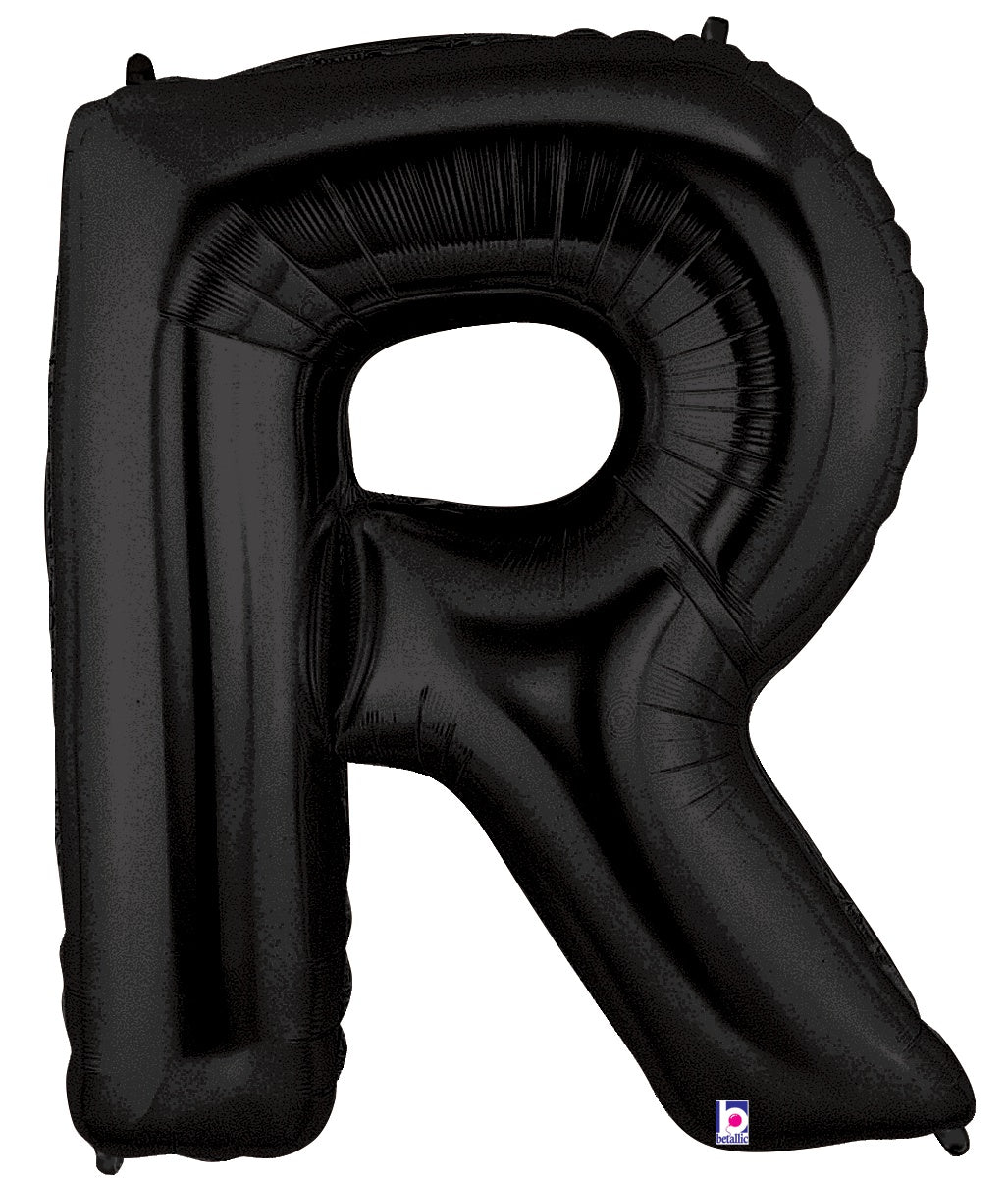 Letter R Black