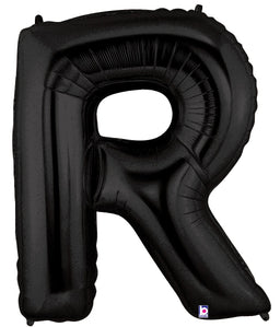 Letter R Black