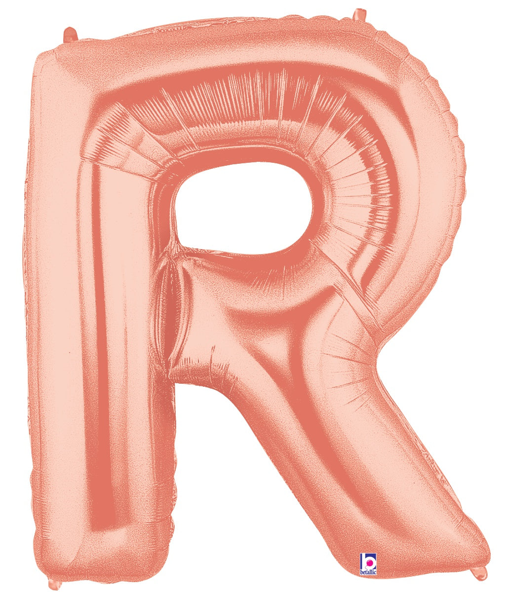 Letter R Rose Gold