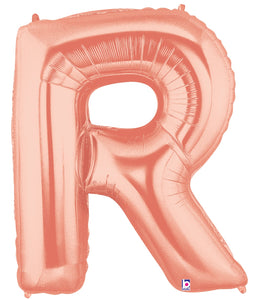 Letter R Rose Gold