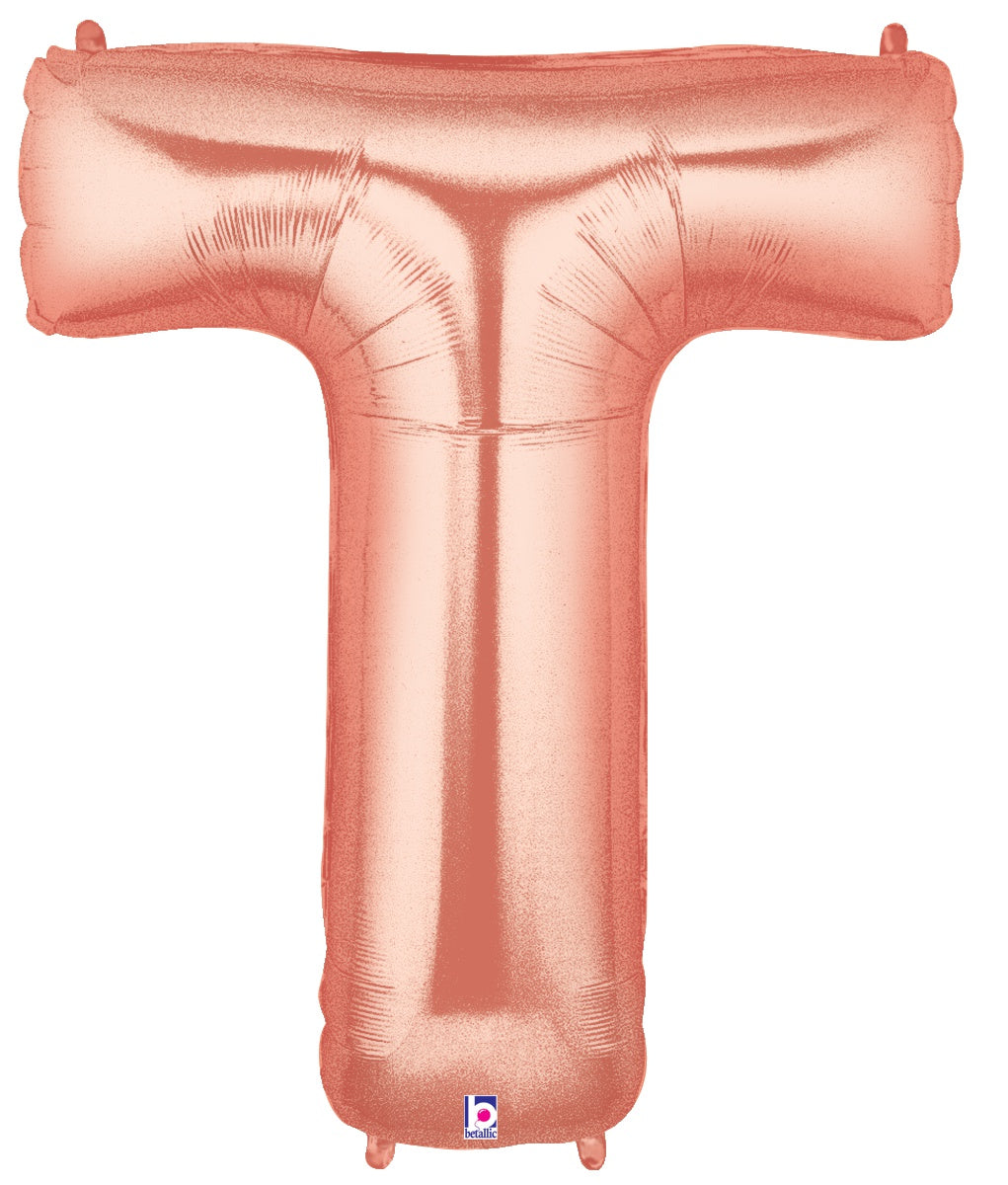 Letter T Rose Gold