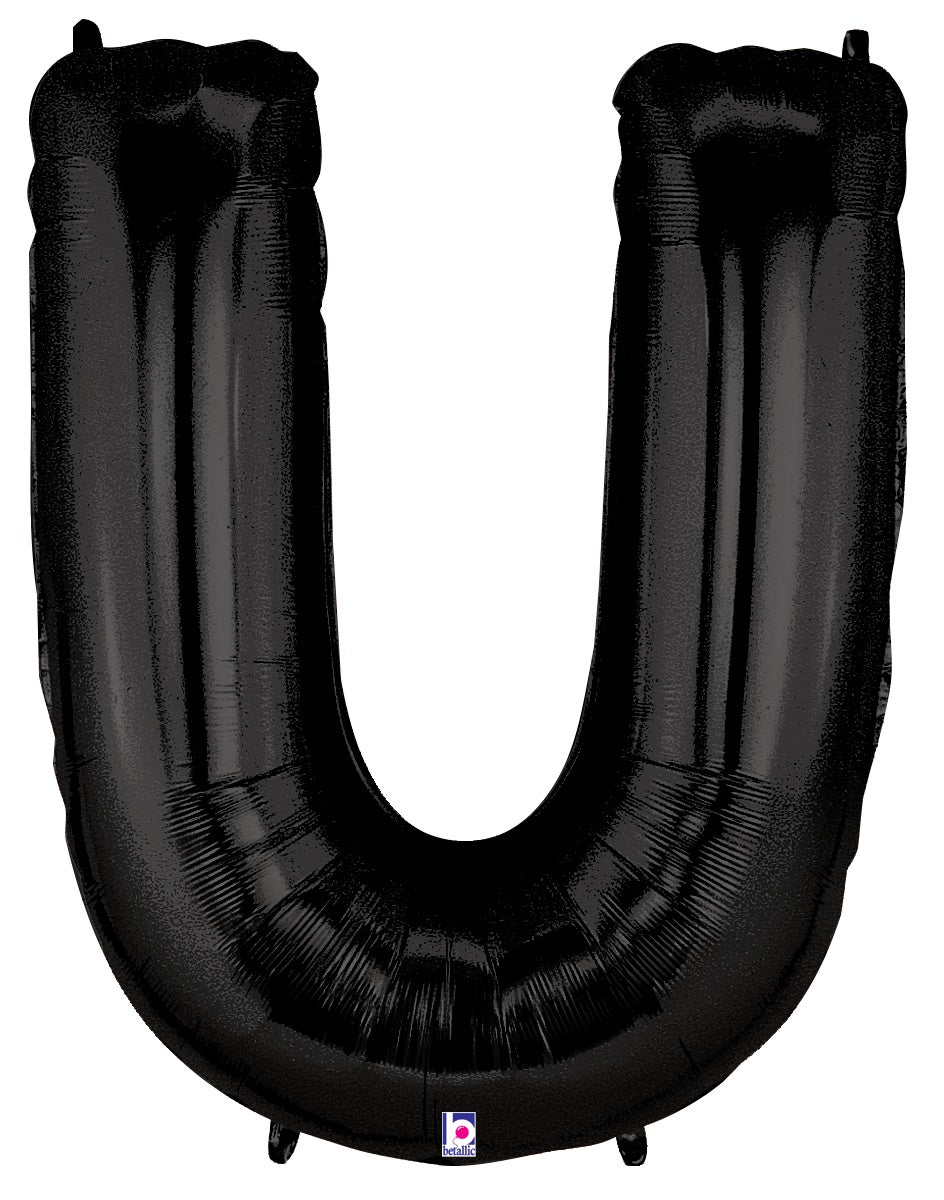 Letter U Black