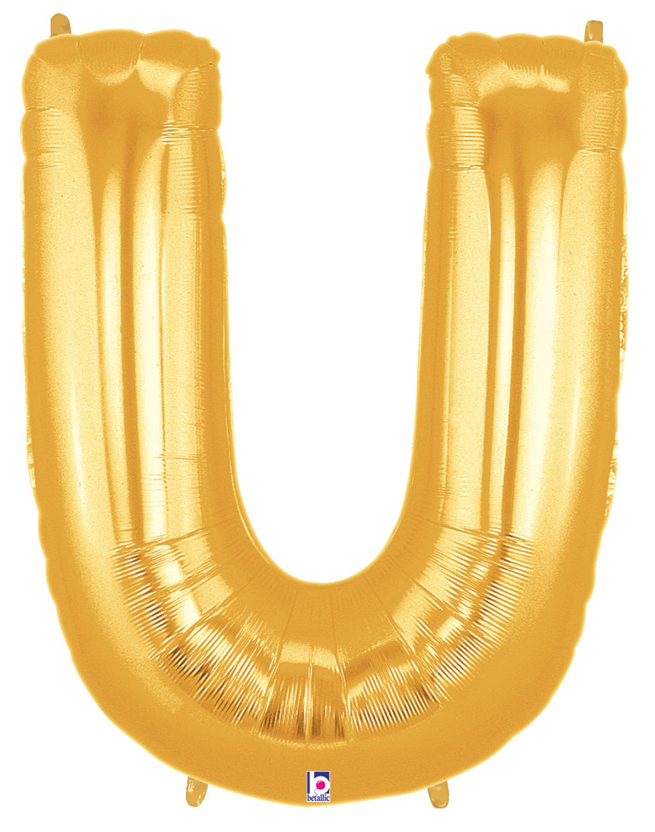 Letter U Gold