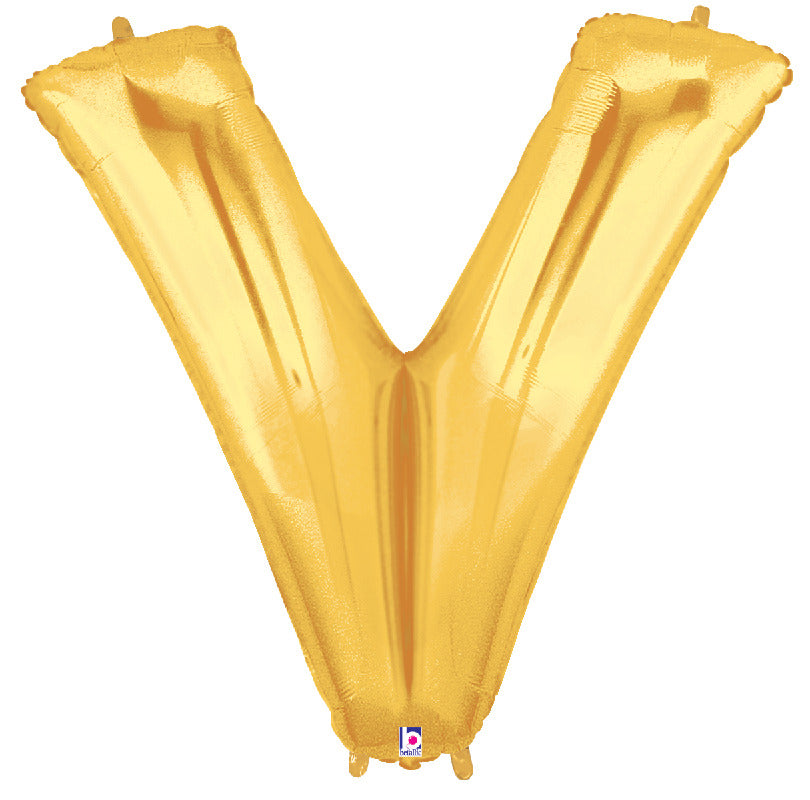 Letter V Gold