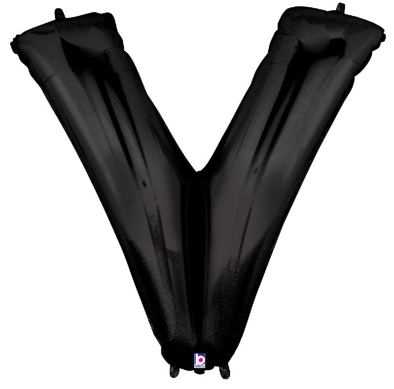 Letter V Black