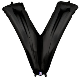Letter V Black