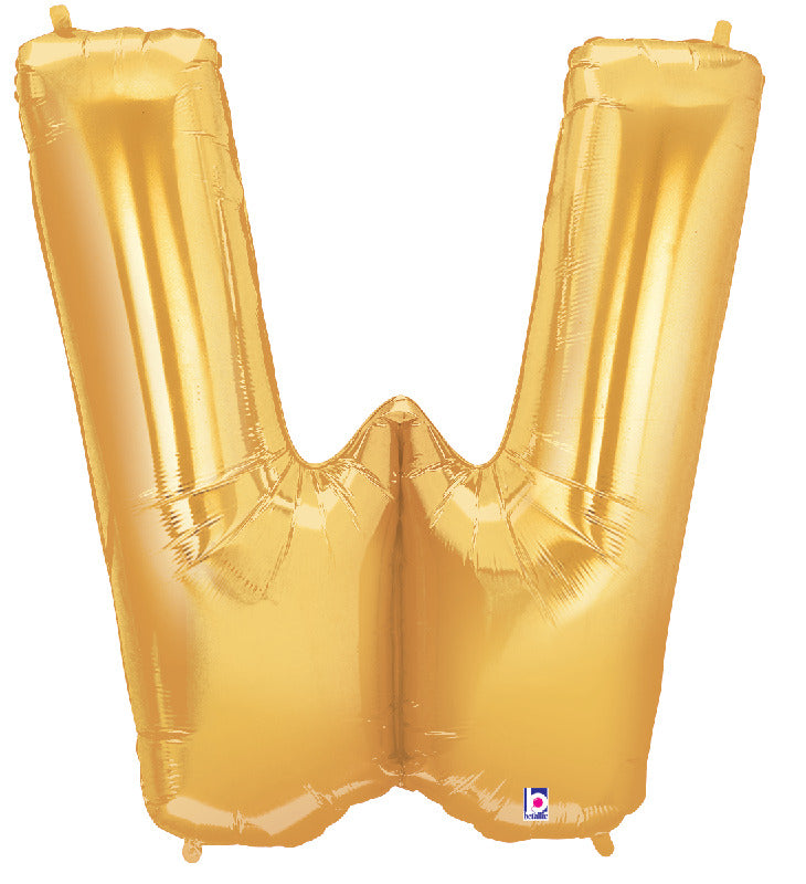 Letter W Gold