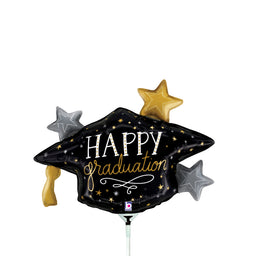 Satin Metallic Grad Hat