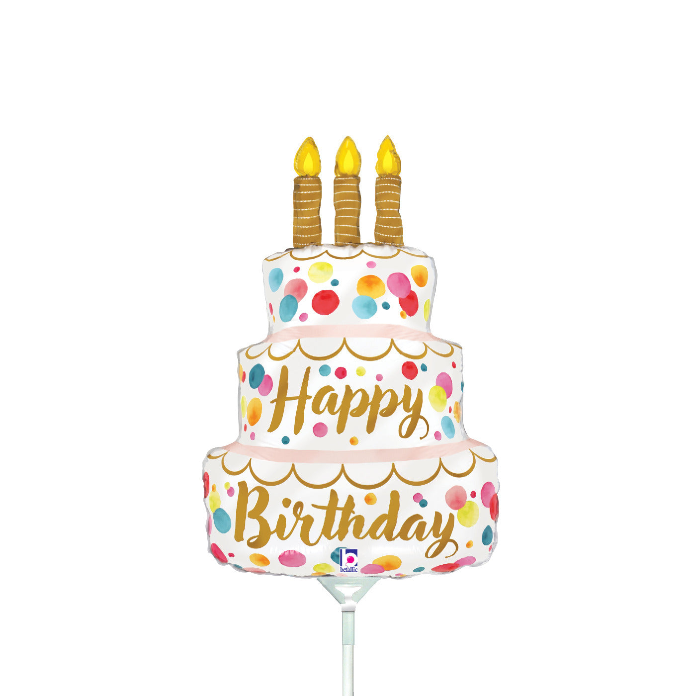 Satin Birthday Pink Cake