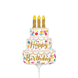 Satin Birthday Pink Cake