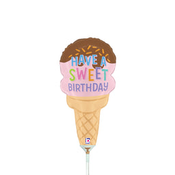 Sweet Birthday Ice Cream Cone