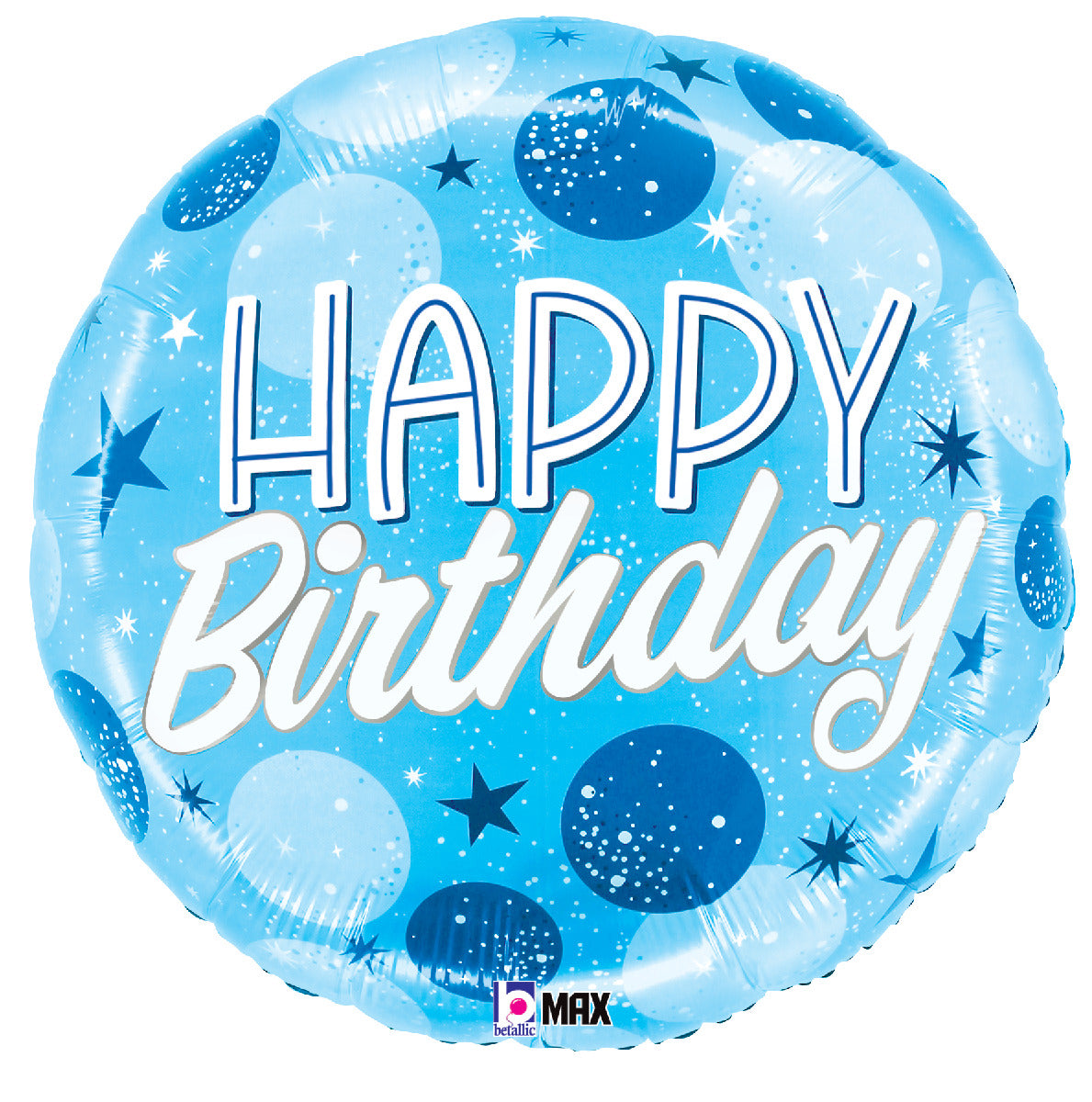 Birthday Blue Sparkle Dots