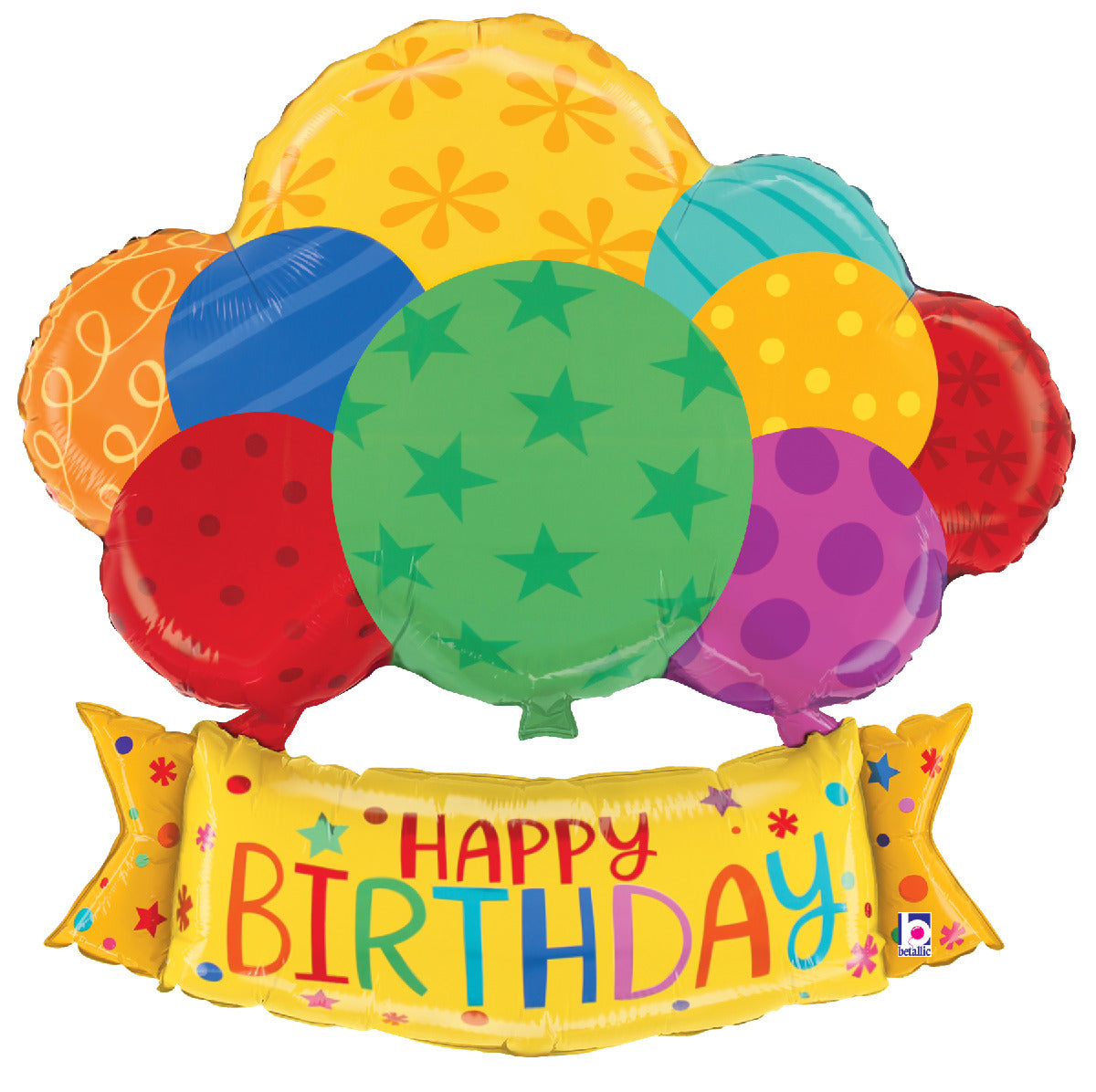 Birthday Balloons Banner