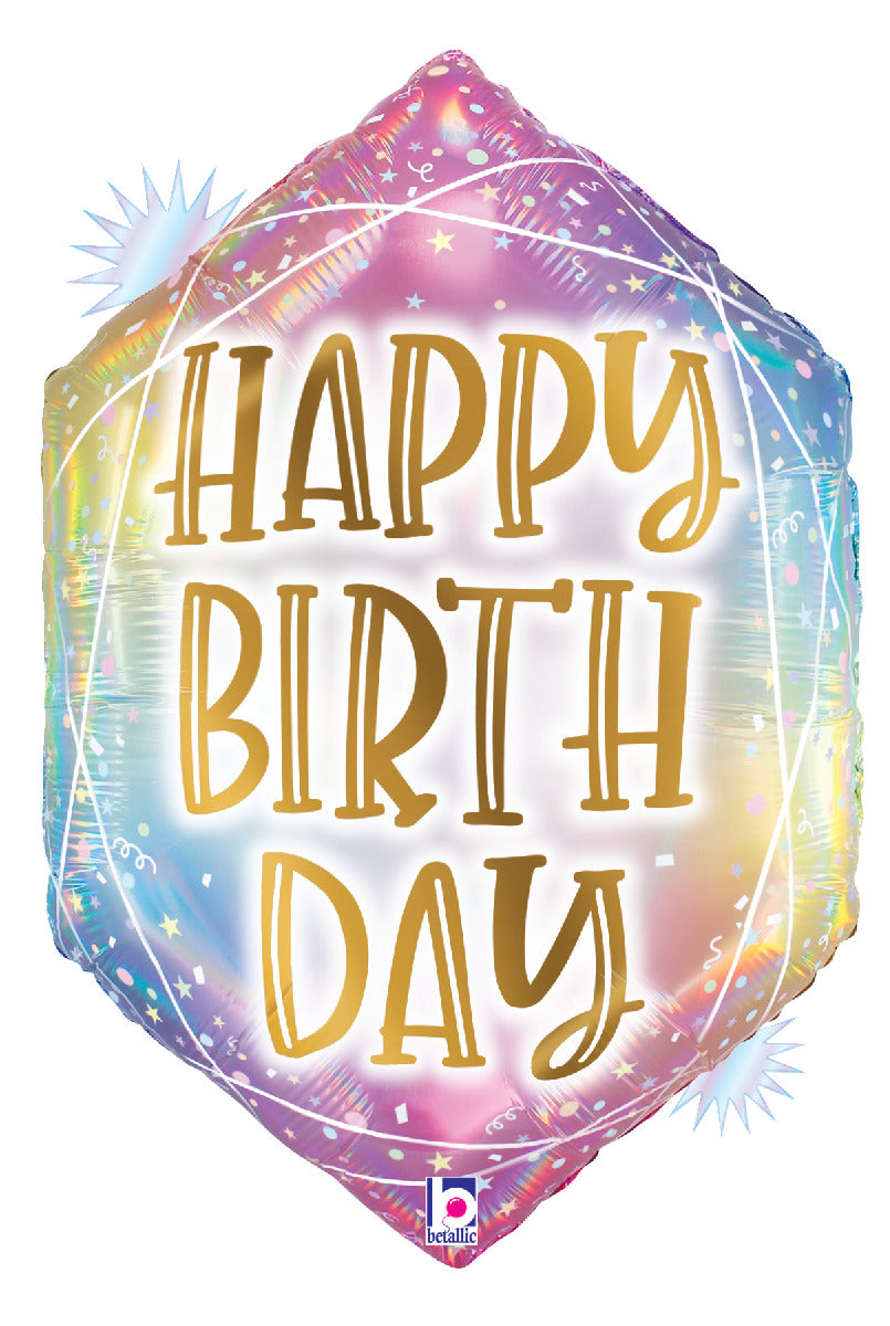 Opal Pastel Geo Birthday