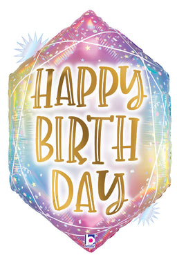 Opal Pastel Geo Birthday