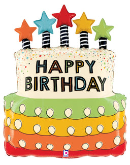 Candle Stars Birthday Cake