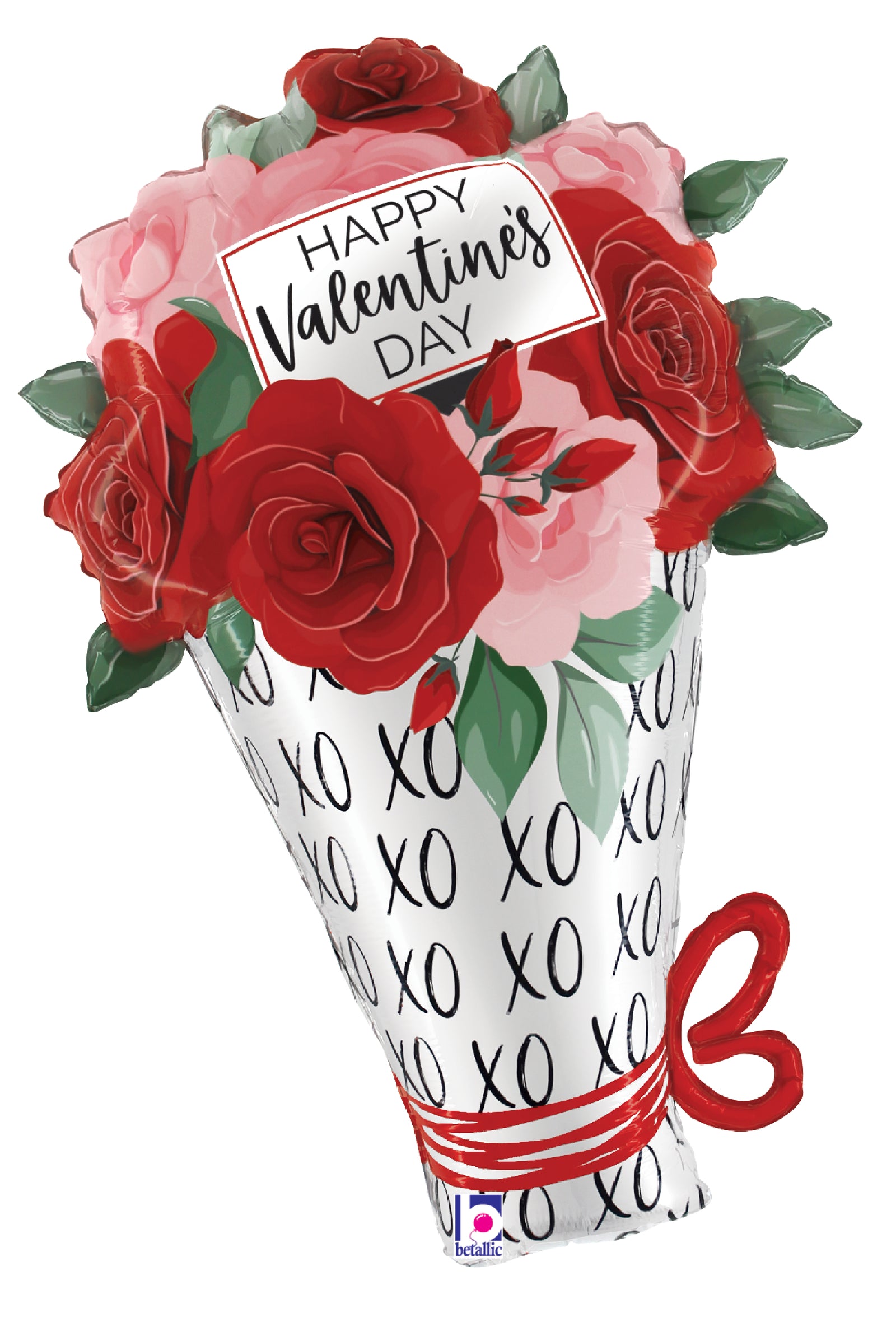 Satin Valentine Rose Bouquet