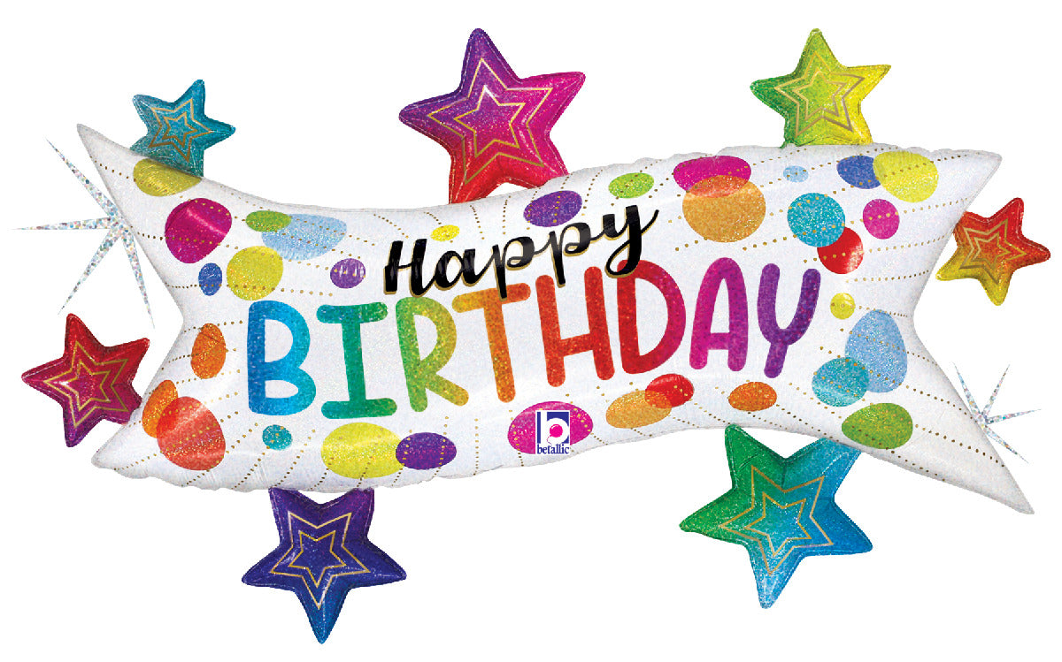 Birthday Banner Stars
