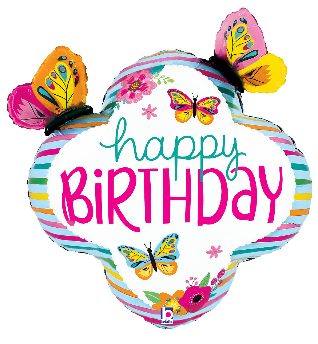 Colorful Birthday Butterfly Frame