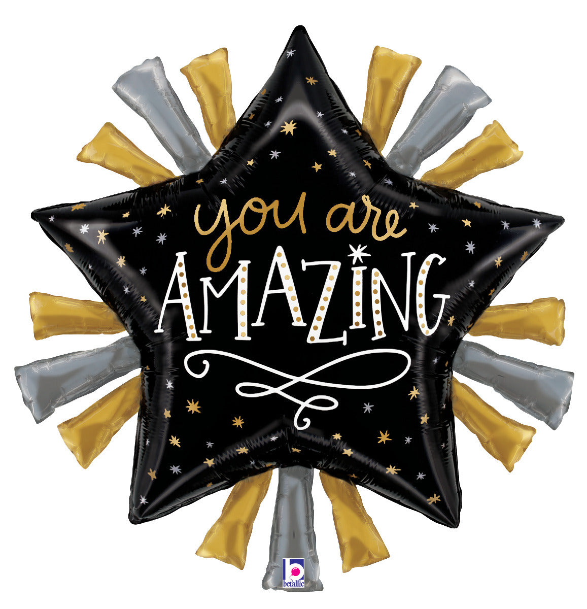 Satin Metallic Grad Star