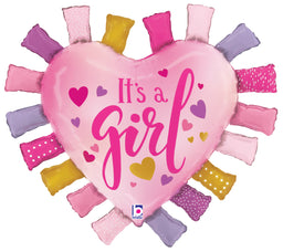 It's a Girl Taggie Heart