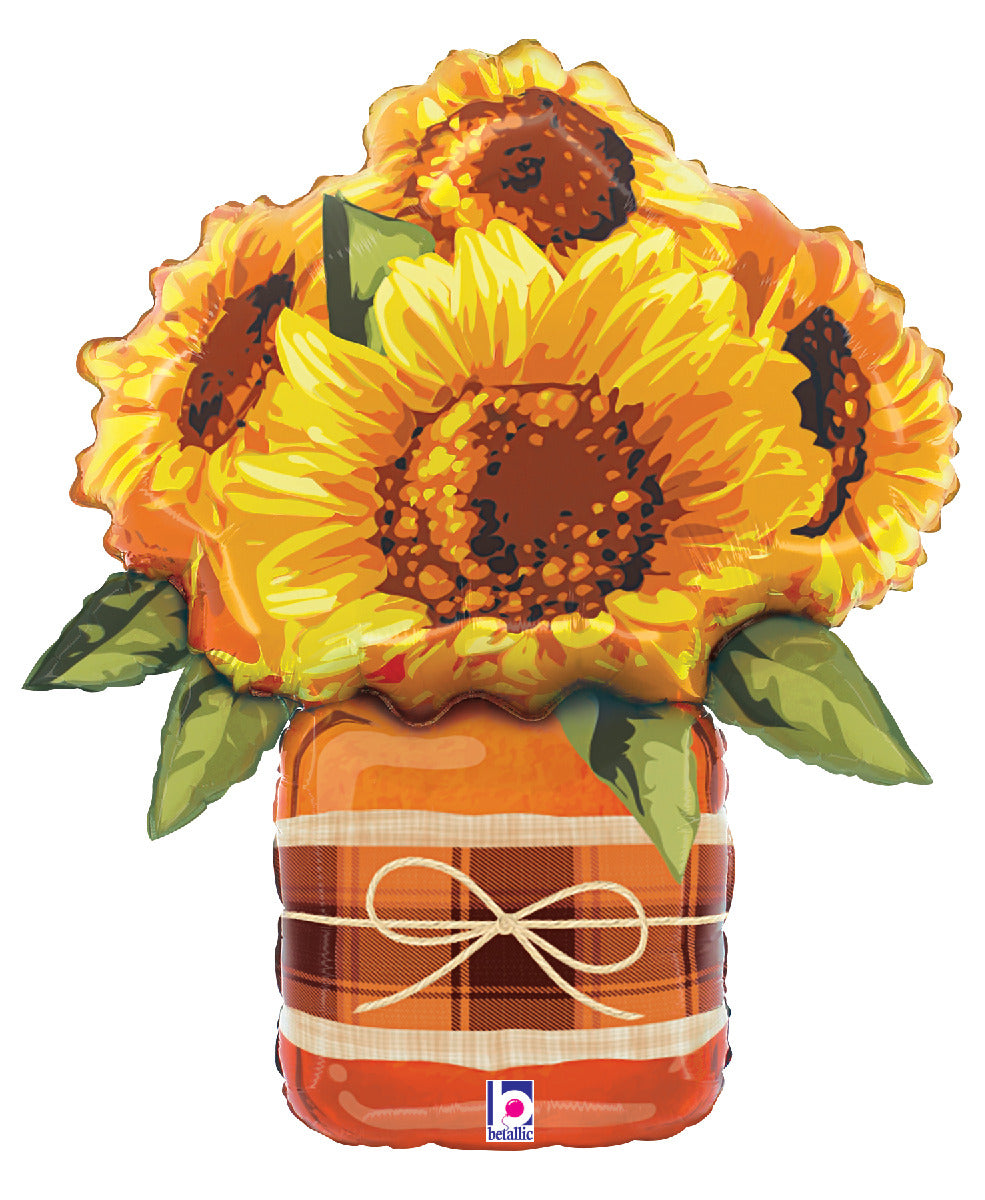 Sunflower Mason Jar