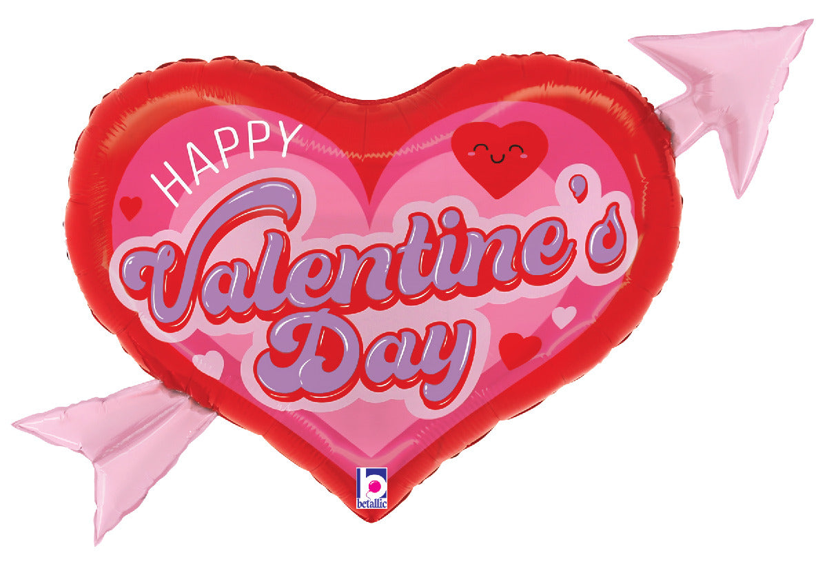 Retro Valentine Heart Arrow
