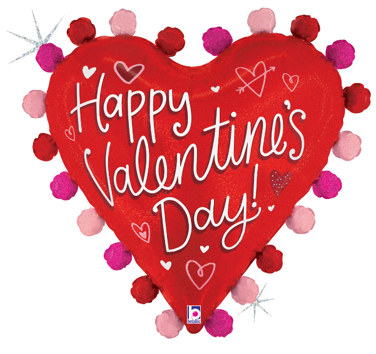 Pom Pom Valentine Heart
