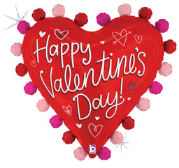 Pom Pom Valentine Heart