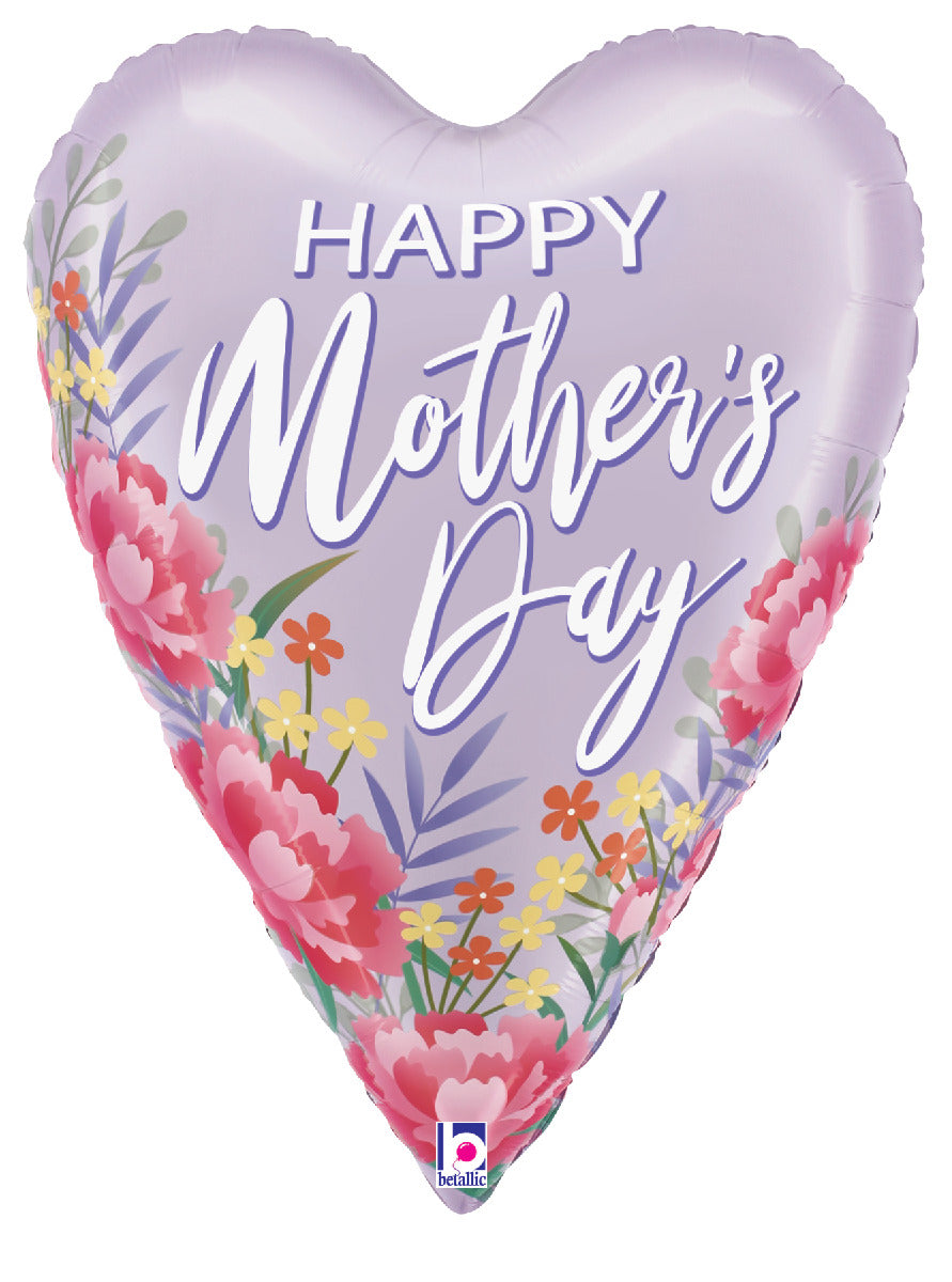 Satin Floral Mother's Day Heart