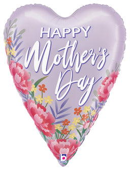 Satin Floral Mother's Day Heart