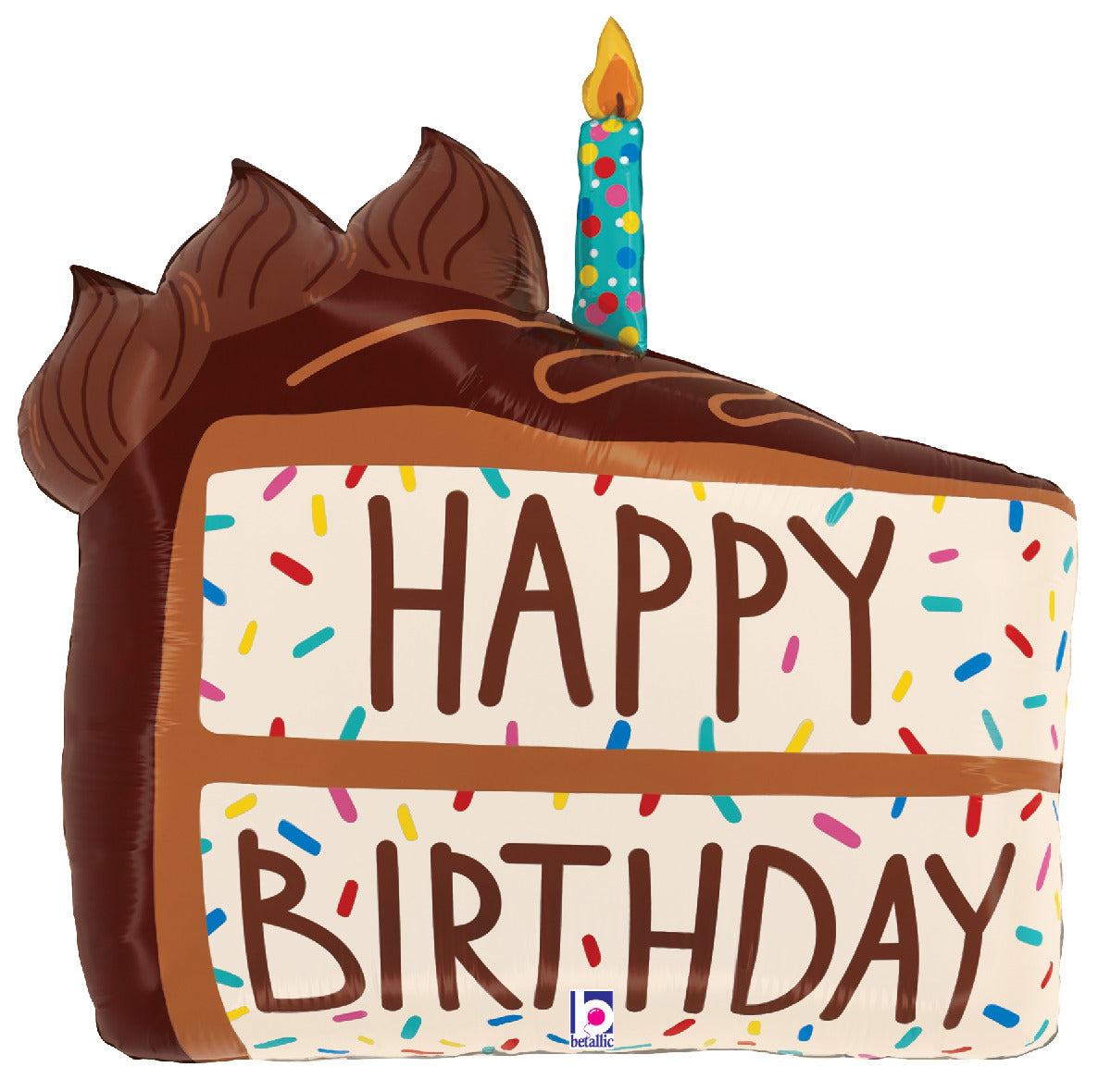 Birthday Chocolate Cake Slice
