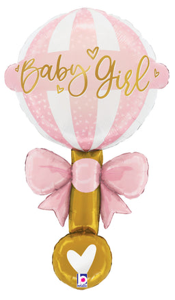 Satin Baby Girl Rattle
