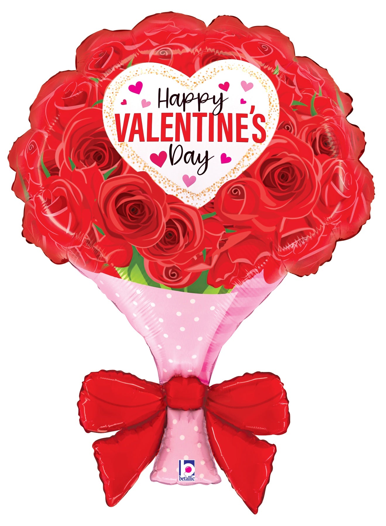 Valentine Wrapped Roses