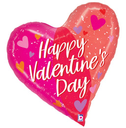 Valentine Two-Tone Playful Hearts