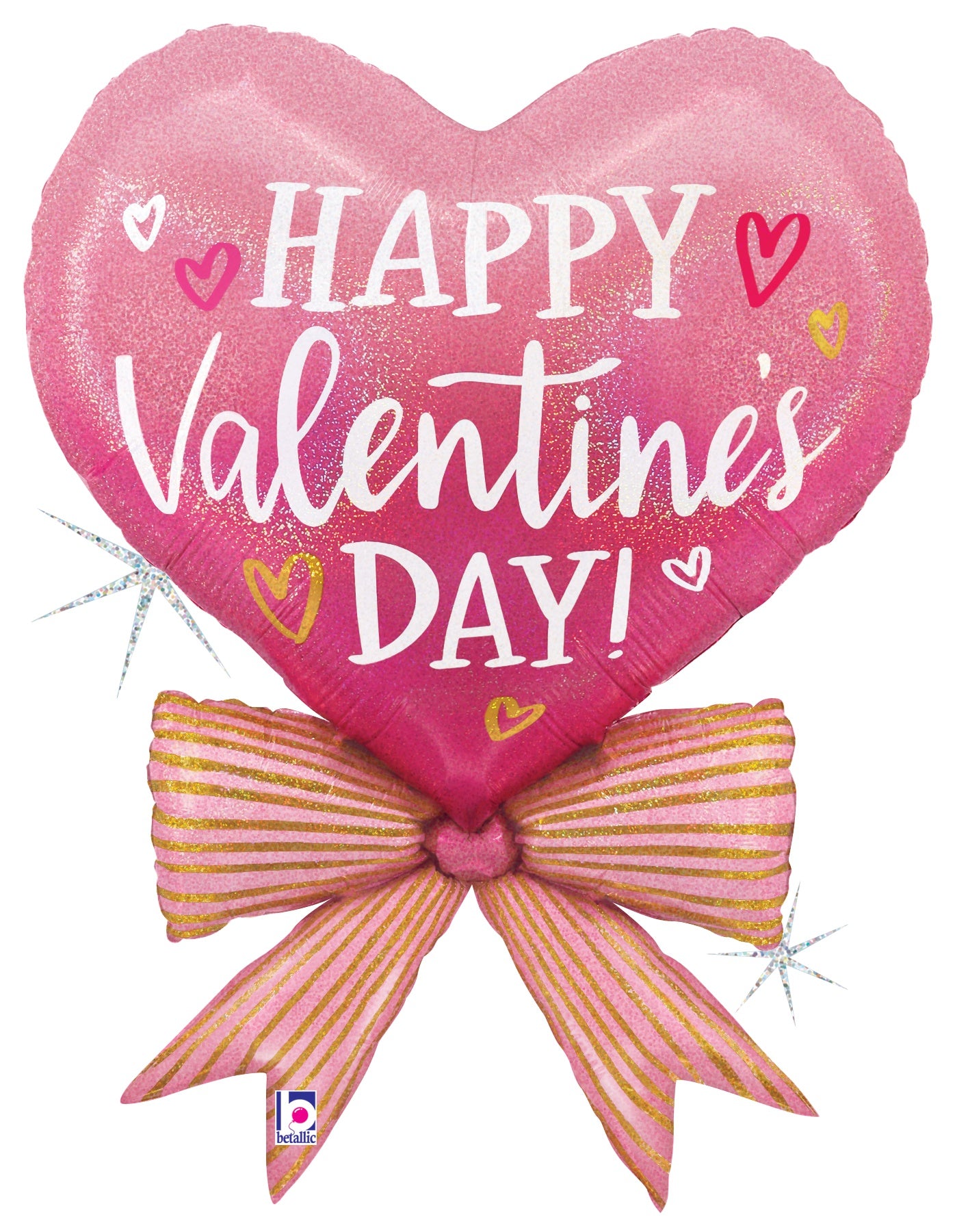 Valentine Pink Bow Heart