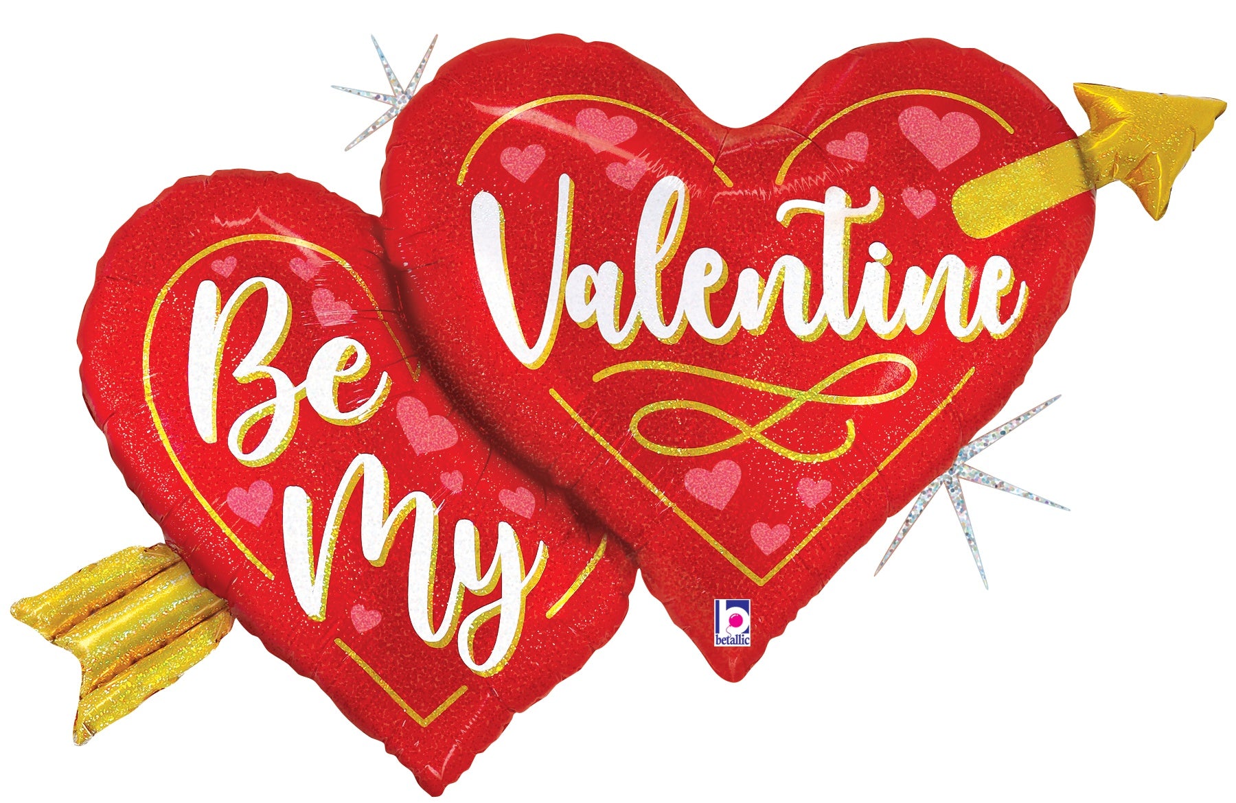 Valentine Two Hearts Arrow