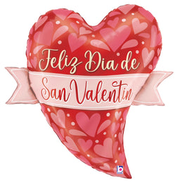 San Valentin Corazon en Bandera