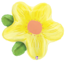 Yellow Watercolor Flower