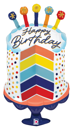 Sliced Birthday Cake