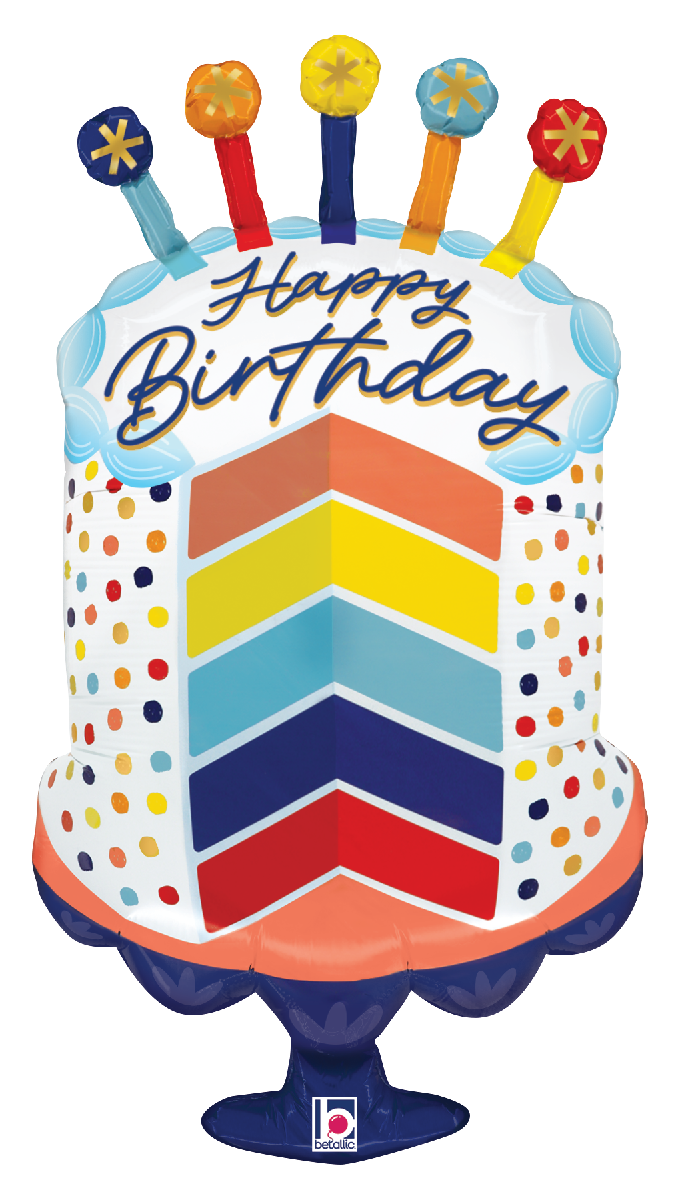 Sliced Birthday Cake