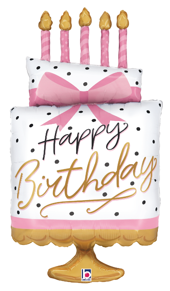 Pink Bow Birthday Cake