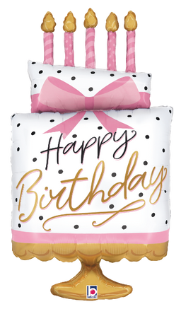 Pink Bow Birthday Cake