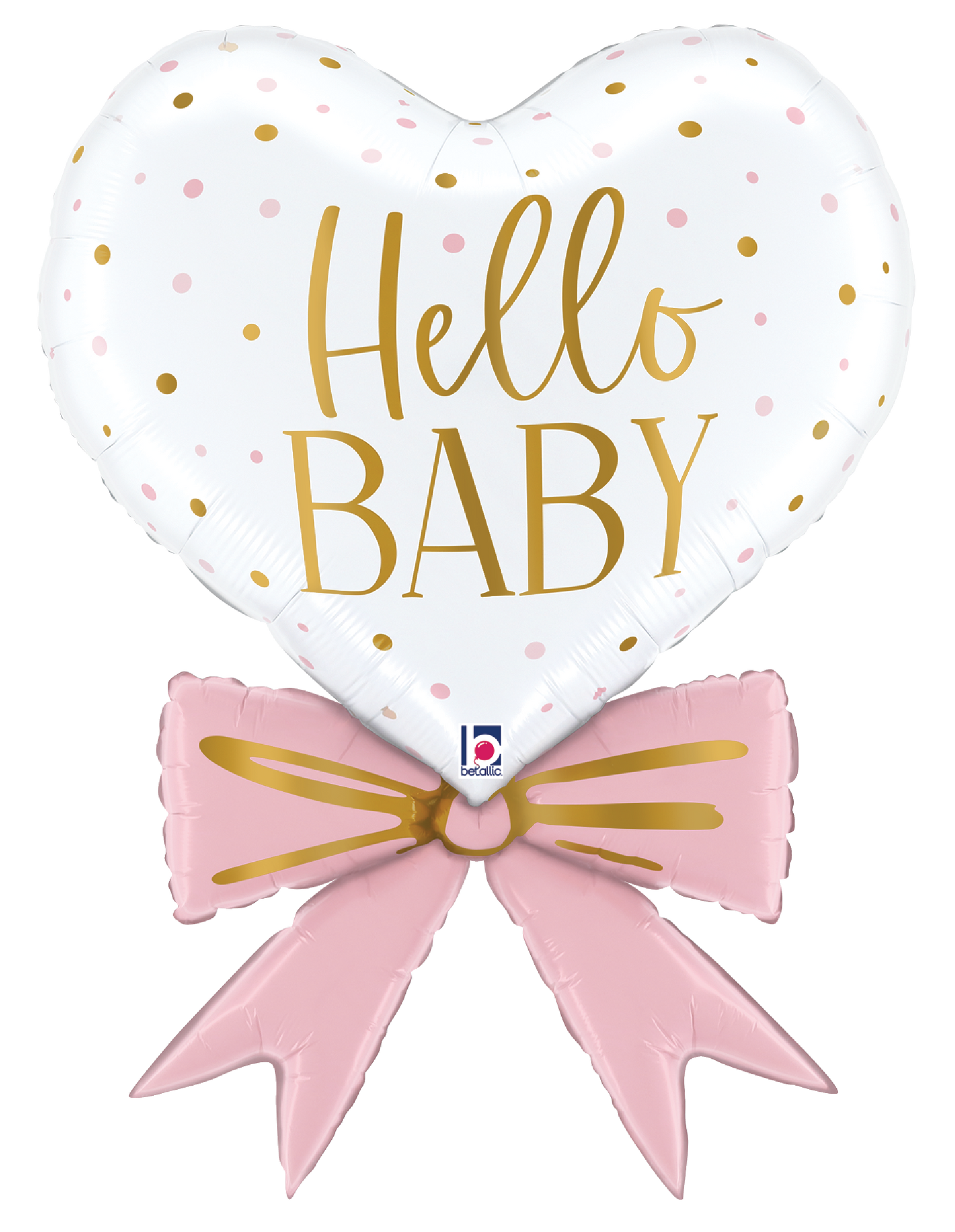 Pink Baby Bow Heart