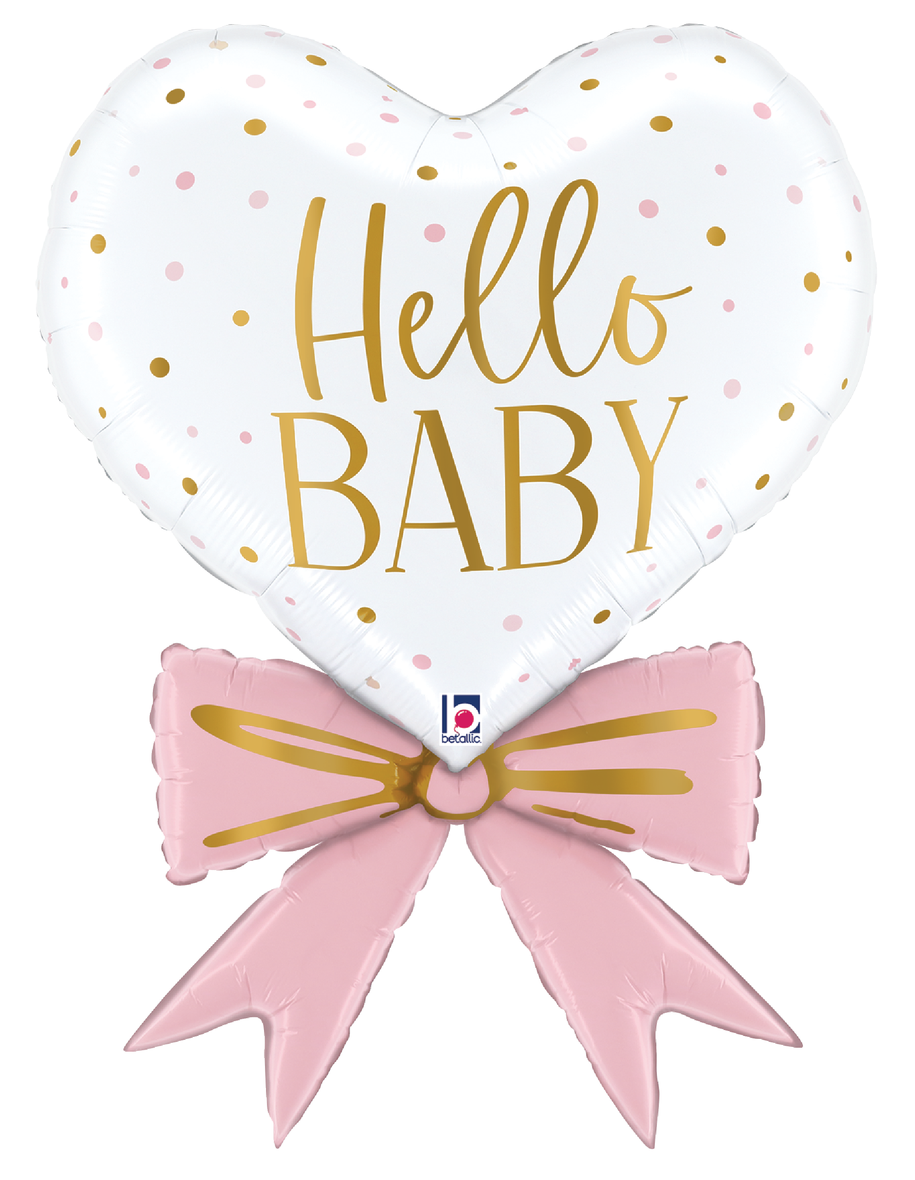 Pink Baby Bow Heart